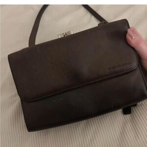 Fossil Brown Leather Women's Bag
